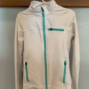 Athleta girls jacket - white